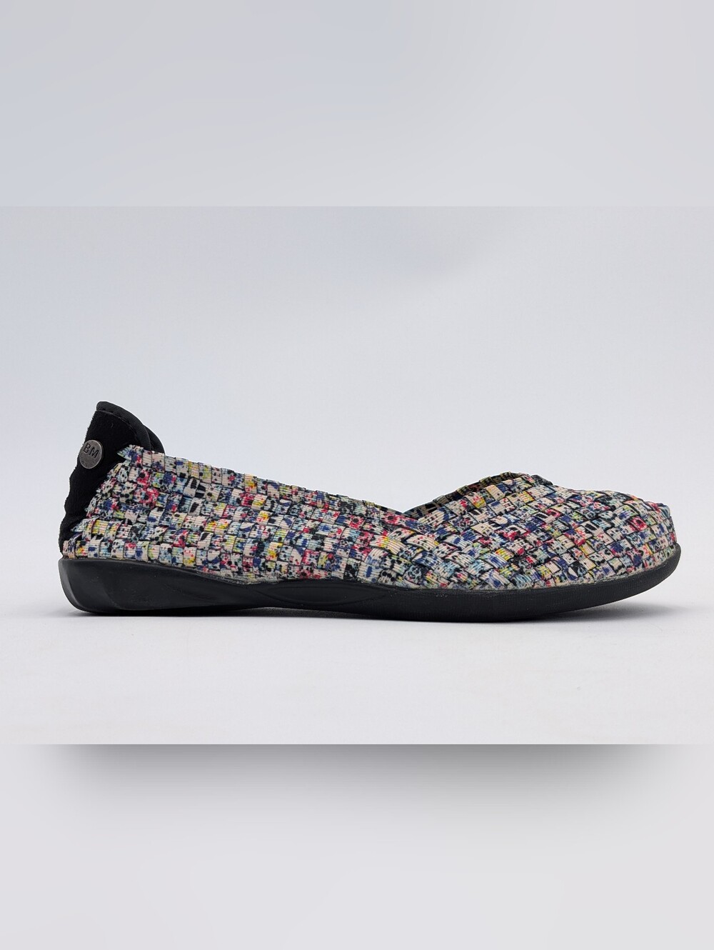 Bernie Mev BM New York Sz US 7.5 EU 38 Woven Multi-Color Confetti Ballet Flats - Picture 3 of 17